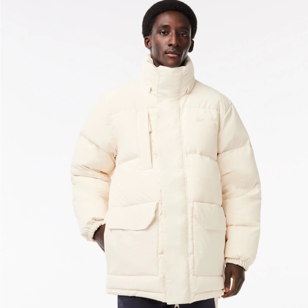 Lacoste Men's Cream Puffer Jacket